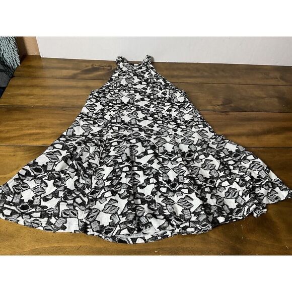 Free People Black White Halter Mini Dress XS Pockets - Picture 9 of 10